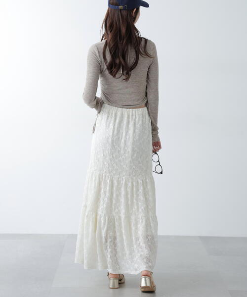 FREE'S MART（フリーズマート）の「◆ホルターネックレイヤードサイドドロストカットソー（Tシャツ/カットソー・レディース・ブラウン/イエロー/ベージュ/ネイビー/グレー・FREE）」の12枚目の写真