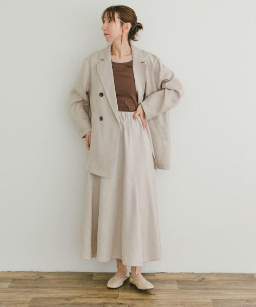 ITEMS URBANRESEARCH（アイテムズ アーバンリサーチ）の「リネンライクジャケット（その他アウター・レディース・ブラウン/ライトベージュ・FREE）」の7枚目の写真