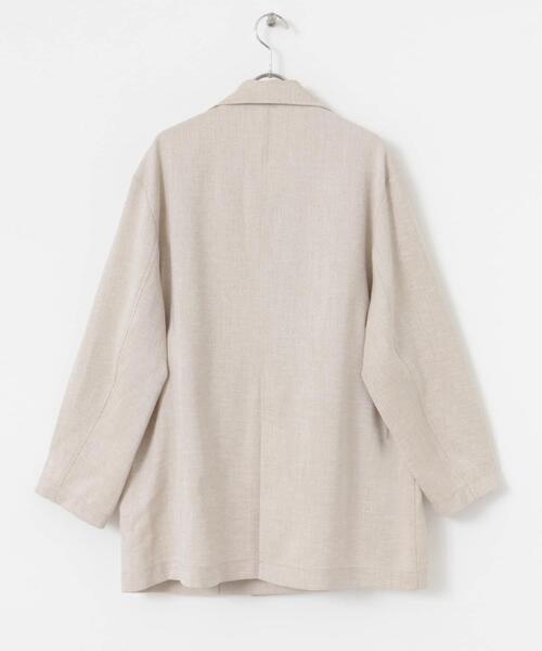 ITEMS URBANRESEARCH（アイテムズ アーバンリサーチ）の「リネンライクジャケット（その他アウター・レディース・ブラウン/ライトベージュ・FREE）」の20枚目の写真