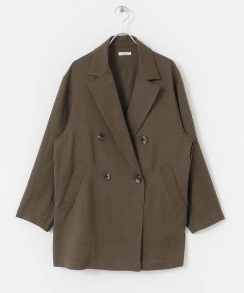 ITEMS URBANRESEARCH（アイテムズ アーバンリサーチ）の「リネンライクジャケット（その他アウター・レディース・ブラウン/ライトベージュ・FREE）」の9枚目の写真