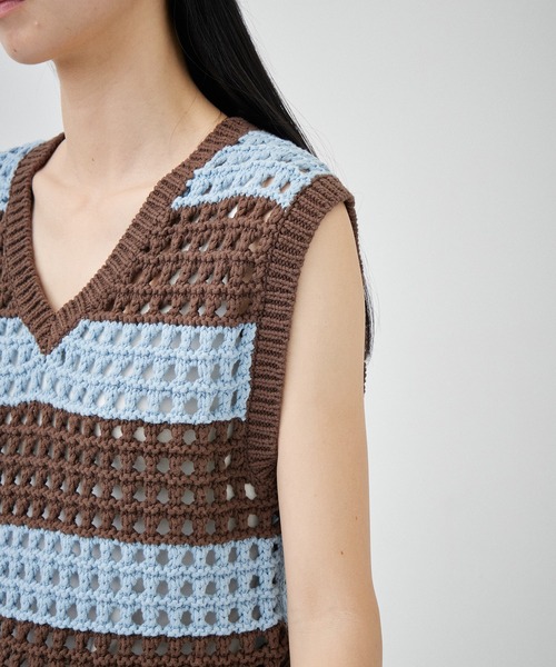 BASICKS/ベーシックス】Stripe Rugby Womens Knit/ストライプ