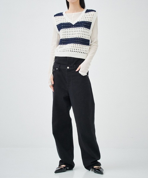 R.L. Rugby ストライプ ベスト Sサイズ セール】【BASICKS/ベーシックス】Stripe Rugby Womens Knit
