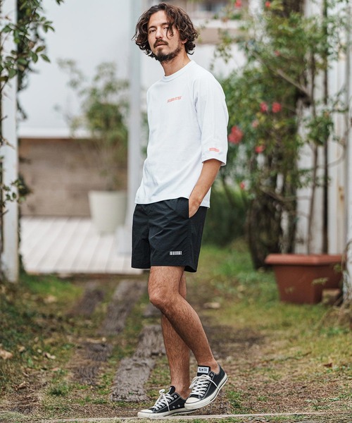 felkod(フィルコッド)の「mlt5092- Dry touch Relax Silhouette 3-4 Sleeve Embroidery Tee Tシャツ(Tシャツ/カットソー・メンズ・ホワイト×ピンク/ホワイト/ブラック・M/S/XL/L)」の8枚目の写真