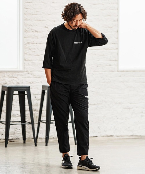 felkod(フィルコッド)の「mlt5092- Dry touch Relax Silhouette 3-4 Sleeve Embroidery Tee Tシャツ(Tシャツ/カットソー・メンズ・ホワイト×ピンク/ホワイト/ブラック・M/S/XL/L)」の16枚目の写真