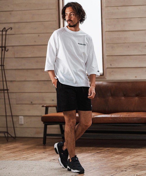 felkod(フィルコッド)の「mlt5092- Dry touch Relax Silhouette 3-4 Sleeve Embroidery Tee Tシャツ(Tシャツ/カットソー・メンズ・ホワイト×ピンク/ホワイト/ブラック・M/S/XL/L)」の20枚目の写真