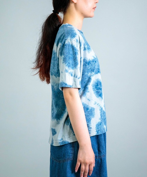 OMNIGOD（オムニゴッド）の「[OMNIGOD womens / オムニゴッド] 天竺 ショートスリーブTシャツ (Indigo)（Tシャツ/カットソー・レディース・ネイビー系/グレー系その他・0）」の14枚目の写真
