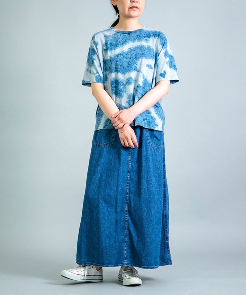 OMNIGOD（オムニゴッド）の「[OMNIGOD womens / オムニゴッド] 天竺 ショートスリーブTシャツ (Indigo)（Tシャツ/カットソー・レディース・ネイビー系/グレー系その他・0）」の9枚目の写真