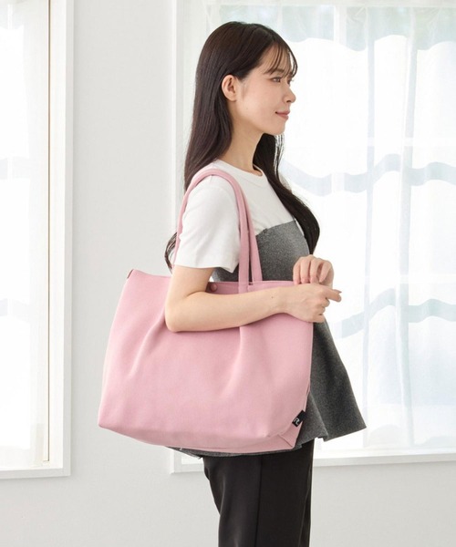 ROOTOTE(ルートート)の「ルートート / LT.ミディアム.ルフル-B(トートバッグ・レディース・ベージュ/アイボリー/ブラック/グレー/ピンク・FREE)」の1枚目の写真