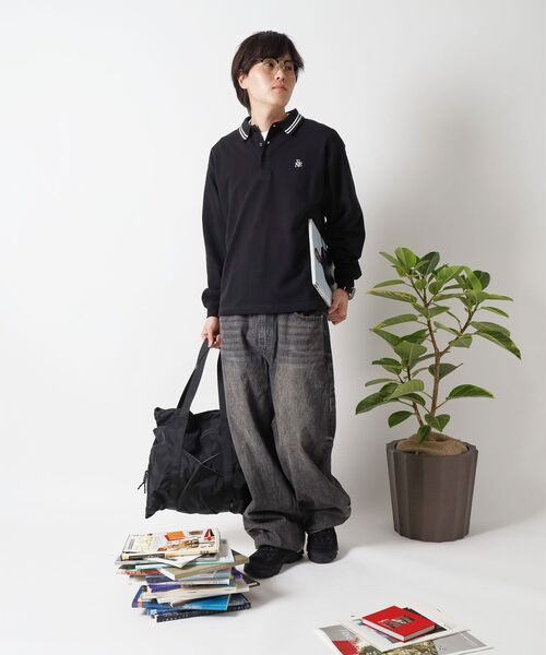 FFEIN（フェイン）の「【FFEIN（フェイン）】衿ライン長袖ポロシャツ / ポロシャツ 鹿の子 Tシャツ 長袖 ワンポイント（ポロシャツ・メンズ・サンドベージュ/ネイビー/ブラック/オフホワイト・SMALL/MEDIUM/LARGE）」の19枚目の写真