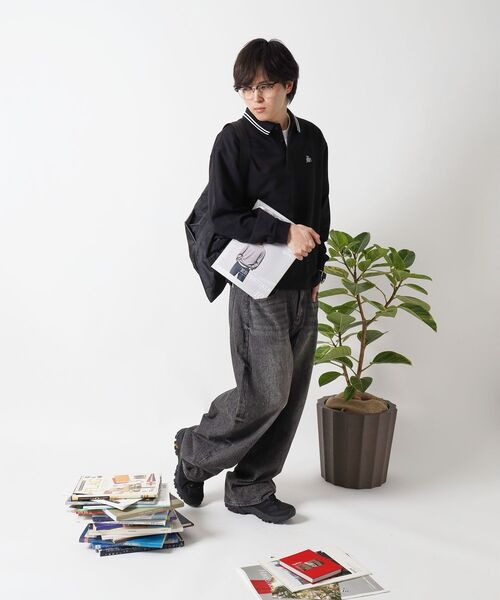 FFEIN（フェイン）の「【FFEIN（フェイン）】衿ライン長袖ポロシャツ / ポロシャツ 鹿の子 Tシャツ 長袖 ワンポイント（ポロシャツ・メンズ・サンドベージュ/ネイビー/ブラック/オフホワイト・SMALL/MEDIUM/LARGE）」の20枚目の写真