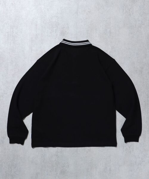 FFEIN（フェイン）の「【FFEIN（フェイン）】衿ライン長袖ポロシャツ / ポロシャツ 鹿の子 Tシャツ 長袖 ワンポイント（ポロシャツ・メンズ・サンドベージュ/ネイビー/ブラック/オフホワイト・SMALL/MEDIUM/LARGE）」の8枚目の写真