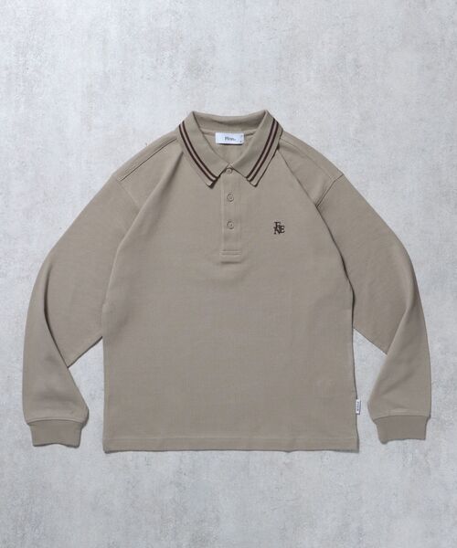 FFEIN（フェイン）の「【FFEIN（フェイン）】衿ライン長袖ポロシャツ / ポロシャツ 鹿の子 Tシャツ 長袖 ワンポイント（ポロシャツ・メンズ・サンドベージュ/ネイビー/ブラック/オフホワイト・SMALL/MEDIUM/LARGE）」の13枚目の写真