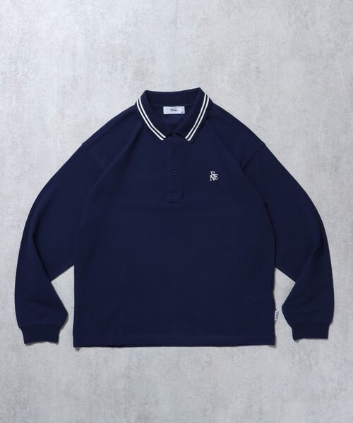 FFEIN（フェイン）の「【FFEIN（フェイン）】衿ライン長袖ポロシャツ / ポロシャツ 鹿の子 Tシャツ 長袖 ワンポイント（ポロシャツ・メンズ・サンドベージュ/ネイビー/ブラック/オフホワイト・SMALL/MEDIUM/LARGE）」の16枚目の写真