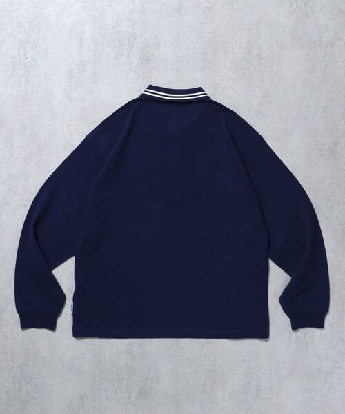 FFEIN（フェイン）の「【FFEIN（フェイン）】衿ライン長袖ポロシャツ / ポロシャツ 鹿の子 Tシャツ 長袖 ワンポイント（ポロシャツ・メンズ・サンドベージュ/ネイビー/ブラック/オフホワイト・SMALL/MEDIUM/LARGE）」の17枚目の写真