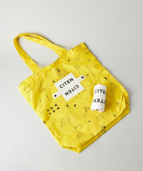 【CITEN】トートバッグ エコバッグ CITENのトートずっとほしくてようやく🛍️ 畳んでとめられるから