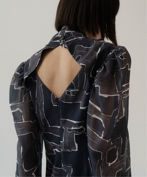 Knuth Marf(クヌースマーフ)の「puff sleeve sheer one piece(ワンピース・レディース・ブラック/その他・X-SMALL/SMALL/MEDIUM)」の20枚目の写真