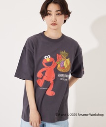 SESAME STREET×FTL Illust T-Shirt F / コラボ / セサミストリート / 半袖 / 前面 / キャラクター / イラスト / プリント / ワンポイント / ロゴ / ユニセックス