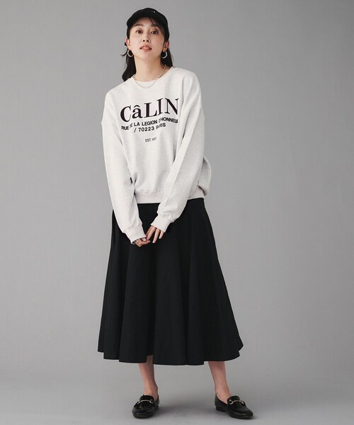 UNTITLED（アンタイトル）の「◆【Ca_CHIGNON】別注ロゴスウェット（スウェット・レディース・グレー/ベージュ/ネイビー・02）」の14枚目の写真