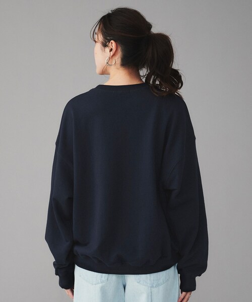 UNTITLED（アンタイトル）の「◆【Ca_CHIGNON】別注ロゴスウェット（スウェット・レディース・グレー/ベージュ/ネイビー・02）」の6枚目の写真