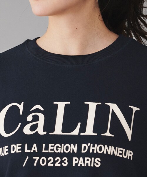 UNTITLED（アンタイトル）の「◆【Ca_CHIGNON】別注ロゴスウェット（スウェット・レディース・グレー/ベージュ/ネイビー・02）」の7枚目の写真
