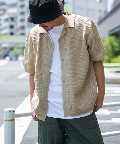 ikka（イッカ）の「【2点セット】GOKU楽ニットシャツインナーセット（ニット/セーター・メンズ・ブラック/ベージュ・M/L/XL/S）」の2枚目の写真