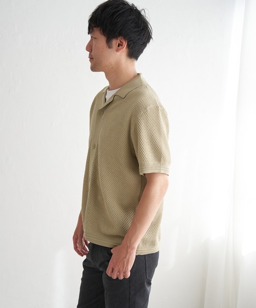 ikka（イッカ）の「【2点セット】GOKU楽ニットシャツインナーセット（ニット/セーター・メンズ・ブラック/ベージュ・M/L/XL/S）」の17枚目の写真