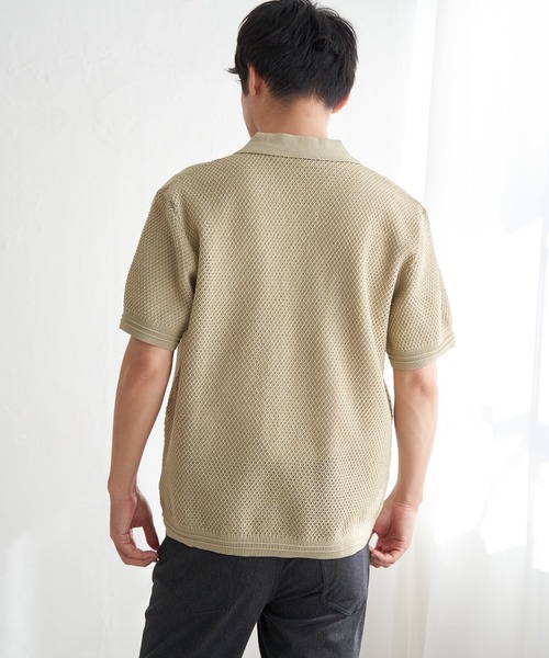 ikka（イッカ）の「【2点セット】GOKU楽ニットシャツインナーセット（ニット/セーター・メンズ・ブラック/ベージュ・M/L/XL/S）」の6枚目の写真