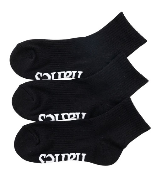 HANES（ヘインズ）の「HANES/ヘインズ ソックス QUARTER LENGTH SOCKS 3足組 クォーターレングス HMSCB201（ソックス/靴下・メンズ・ブラック/ホワイト・M/S）」の2枚目の写真