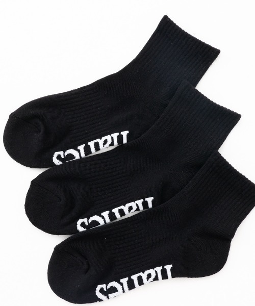 HANES（ヘインズ）の「HANES/ヘインズ ソックス QUARTER LENGTH SOCKS 3足組 クォーターレングス HMSCB201（ソックス/靴下・メンズ・ブラック/ホワイト・M/S）」の6枚目の写真