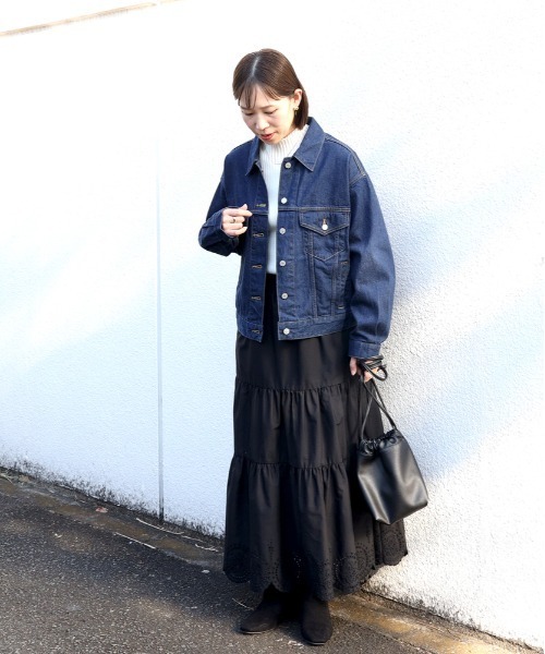SOMETHING（サムシング）の「【SOMETHING】「WEB限定」デニムジャケット（デニムジャケット・レディース・ノンウォッシュ・フリー）」の4枚目の写真
