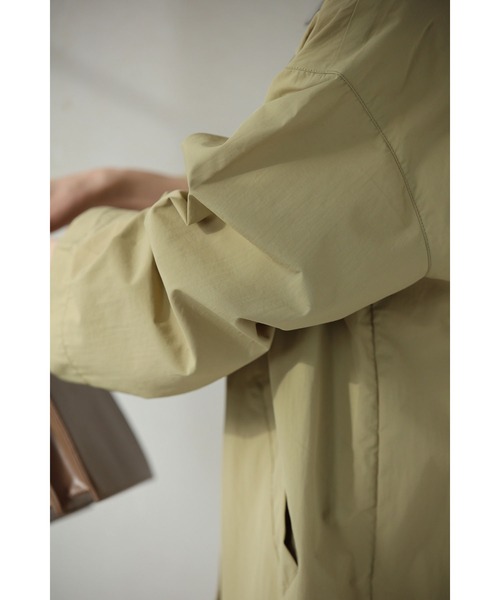 cawaii（カワイイ）の「定番デザインの軽やかライトコート（トレンチコート・レディース・ネイビー/ベージュ・FREE）」の11枚目の写真