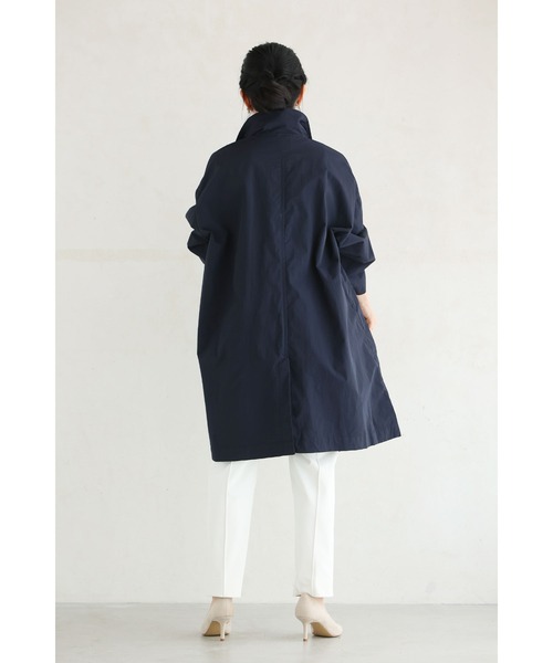 cawaii（カワイイ）の「定番デザインの軽やかライトコート（トレンチコート・レディース・ネイビー/ベージュ・FREE）」の9枚目の写真