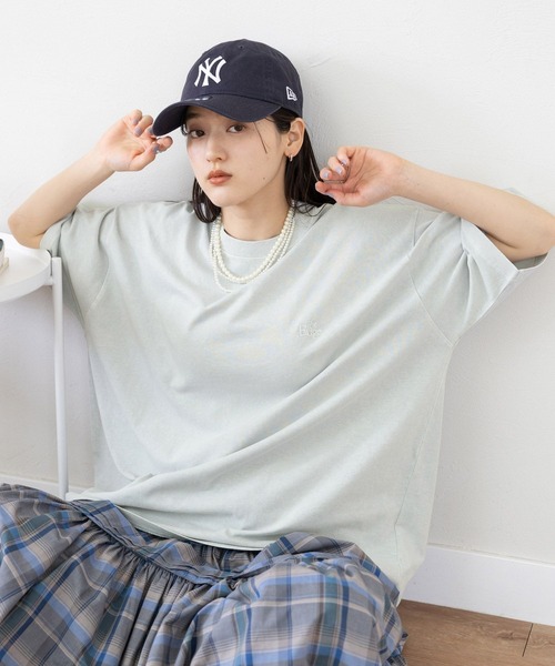 RAGEBLUE（レイジブルー）の「ロゴ刺繍ピグメントルーズTシャツ（T