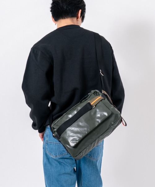Jack Gomme(ジャックゴム)の「【JACK GOMME/ジャックゴム】ショルダーバッグ ROME(ショルダーバッグ・メンズ・ブラック/カーキ/ホワイト/ネイビー・FREE)」の9枚目の写真