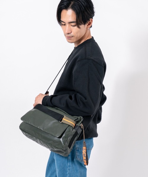 Jack Gomme(ジャックゴム)の「【JACK GOMME/ジャックゴム】ショルダーバッグ ROME(ショルダーバッグ・メンズ・ブラック/カーキ/ホワイト/ネイビー・FREE)」の8枚目の写真