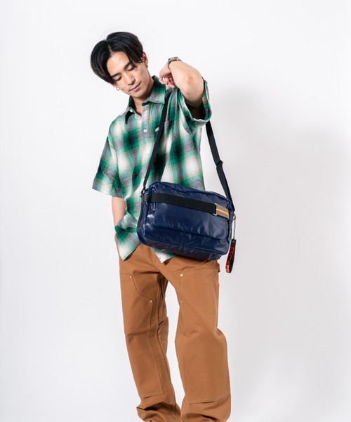 Jack Gomme(ジャックゴム)の「【JACK GOMME/ジャックゴム】ショルダーバッグ ROME(ショルダーバッグ・メンズ・ブラック/カーキ/ホワイト/ネイビー・FREE)」の16枚目の写真