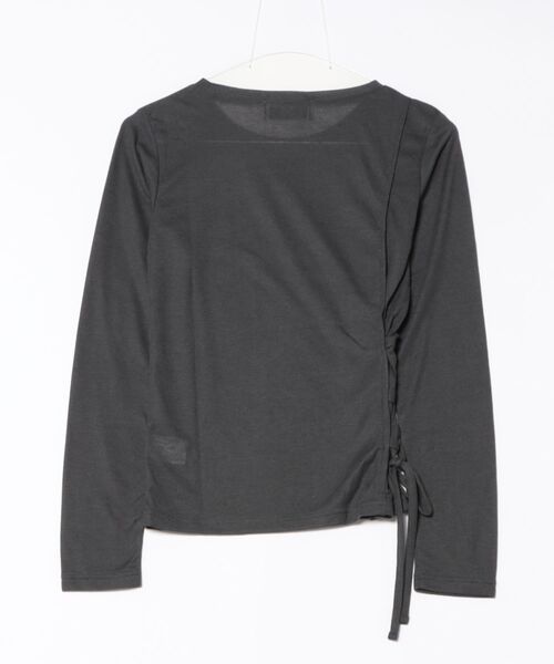 3.3 Field Trip （3.3フィールドトリップ）の「3.3 Field Trip／サイドレースアップロングスリーブ（Tシャツ/カットソー・レディース・チャコール/ブルー/アイボリー・FREE）」の4枚目の写真
