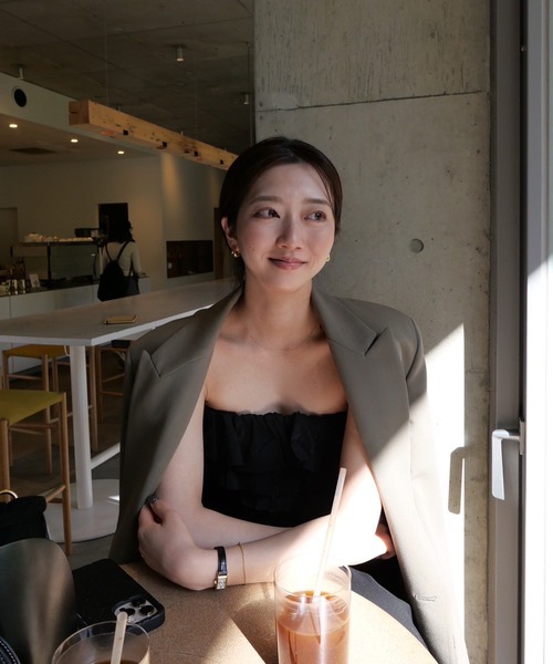 77CIRCA remake gather tube top チューブトップ レディース】circa make bias cut 2way top | 77circa