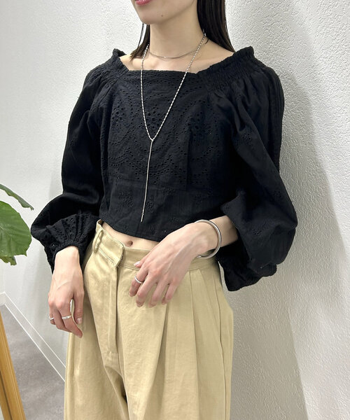 cocodeal パネルレースブラウス セール】パネルレースブラウス（シャツ/ブラウス）｜mystic