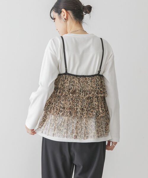 AMERICAN HOLIC（アメリカンホリック）の「ティアードチュールキャミソール（キャミソール・レディース・レオパード/ブラック・L/M）」の15枚目の写真