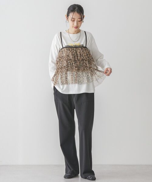 AMERICAN HOLIC（アメリカンホリック）の「ティアードチュールキャミソール（キャミソール・レディース・レオパード/ブラック・L/M）」の16枚目の写真