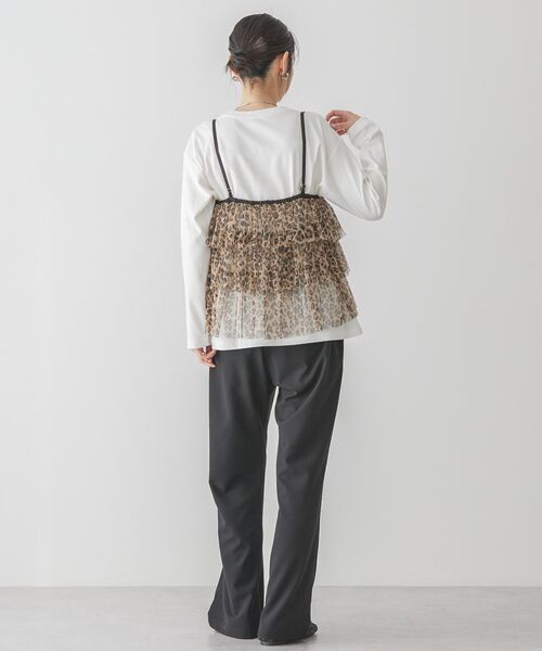 AMERICAN HOLIC（アメリカンホリック）の「ティアードチュールキャミソール（キャミソール・レディース・レオパード/ブラック・L/M）」の18枚目の写真