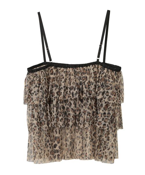 AMERICAN HOLIC（アメリカンホリック）の「ティアードチュールキャミソール（キャミソール・レディース・レオパード/ブラック・L/M）」の20枚目の写真