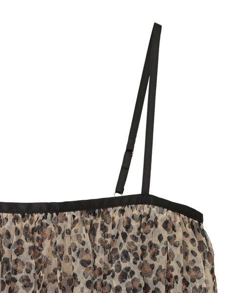 AMERICAN HOLIC（アメリカンホリック）の「ティアードチュールキャミソール（キャミソール・レディース・レオパード/ブラック・L/M）」の9枚目の写真