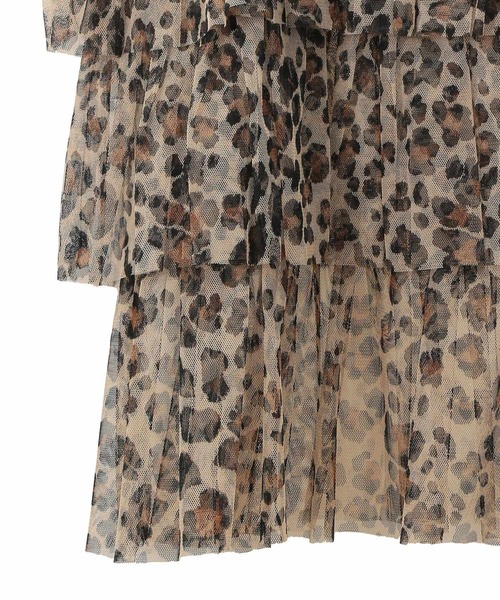 AMERICAN HOLIC（アメリカンホリック）の「ティアードチュールキャミソール（キャミソール・レディース・レオパード/ブラック・L/M）」の10枚目の写真