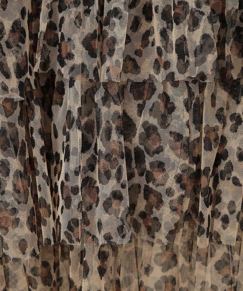 AMERICAN HOLIC（アメリカンホリック）の「ティアードチュールキャミソール（キャミソール・レディース・レオパード/ブラック・L/M）」の11枚目の写真