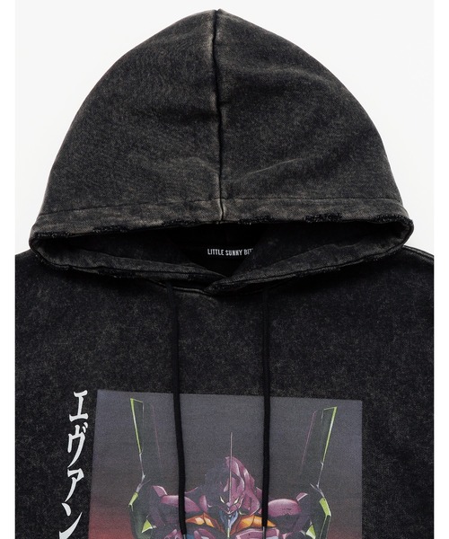 Little sunny bite（リトルサニーバイト）の「【8】【it】evangelion x little sunny bite foodie（パーカー・レディース・ブラック/ブルー/ピンク・MEDIUM/SMALL）」の10枚目の写真