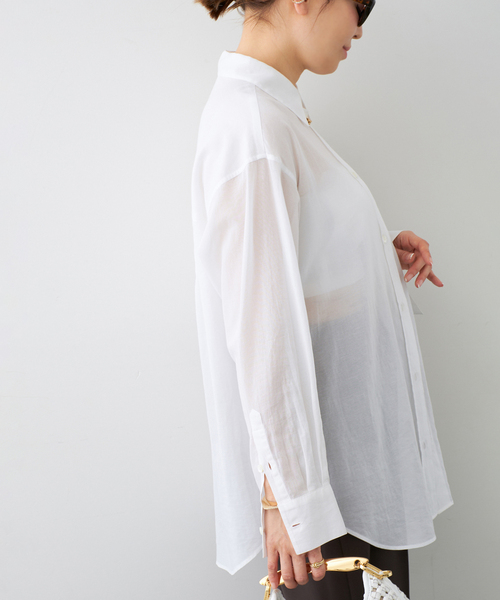 Deuxieme Classe(ドゥーズィエムクラス)の「*Minimal Sheer シャツ(シャツ/ブラウス・レディース・ホワイト・FREE)」の20枚目の写真
