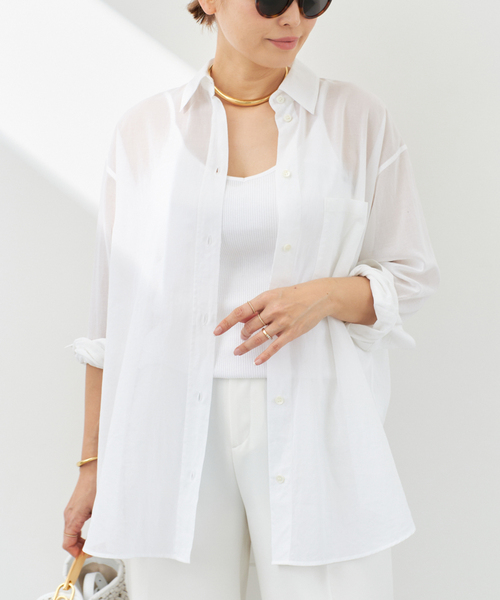 Minimal Sheer シャツ（シャツ/ブラウス）｜Deuxieme Classe