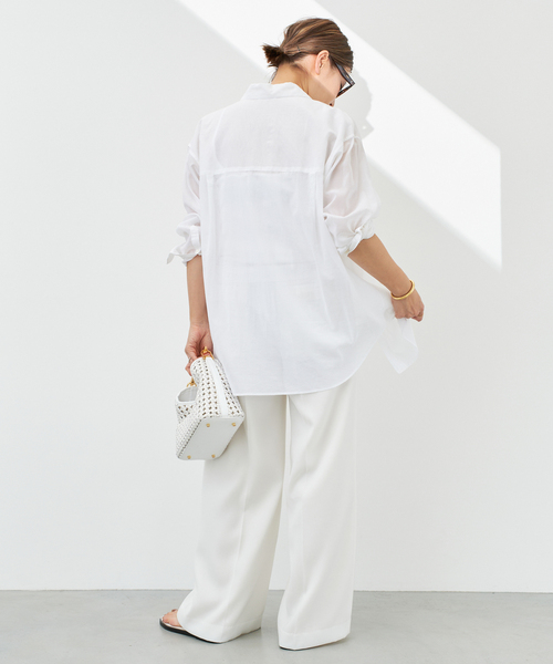 Deuxieme Classe(ドゥーズィエムクラス)の「*Minimal Sheer シャツ(シャツ/ブラウス・レディース・ホワイト・FREE)」の9枚目の写真